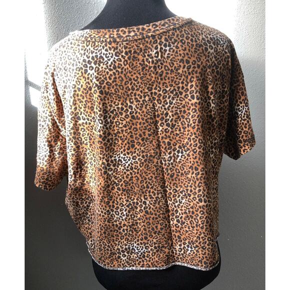 Victoria's Secret Pink jaguar print crop top women's size medium - Picture 3 of 5